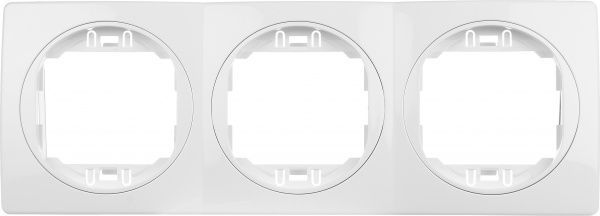 Рамка тримісна Aling-Conel EON горизонтальна білий E6703.00