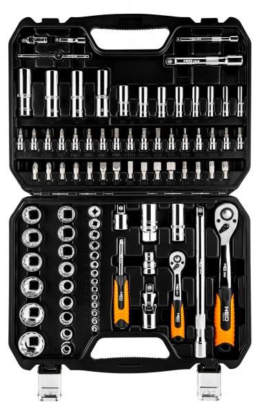 Набор головок 1/2, 1/4 NEO tools 86 шт. 08-664