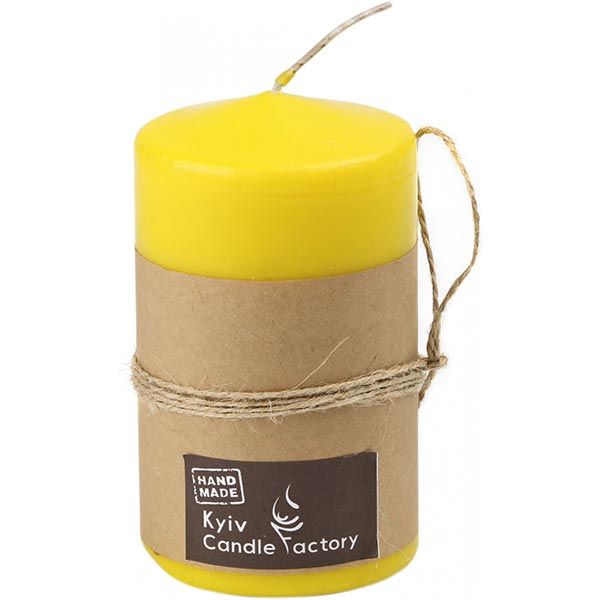 Свеча Candle Factory EcoLife желтая 120 мм 51168137