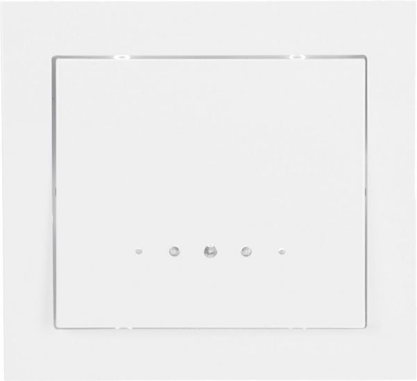 Вимикач одноклавішний Ospel Kier з підсвіткою 10 А 250В IP20 білий LP-1WS/00