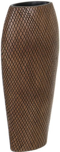 Ваза Shape 18х10х41 см коричневая