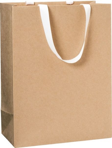 Пакет подарочный One Colour light brown 25x13x33 см STEWO