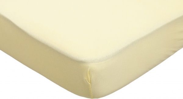 Простирадло трикотажне 160x200 см жовтий Durutex 