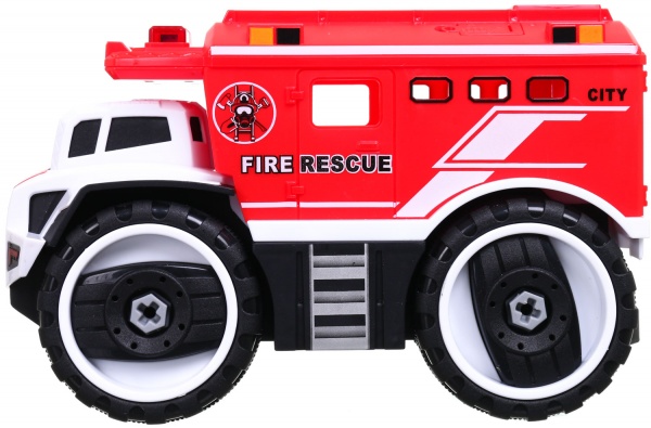 Конструктор MERX Limited пожарная машина с шуруповертом 25х12х16 см MX0304519