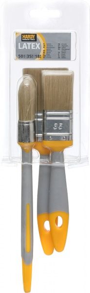 Набір пензлів Hardy жовтий 3 шт. 