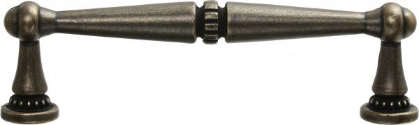 Мебельная ручка 96 мм матовая темная античная бронза MVM D-1015-96 MBAB