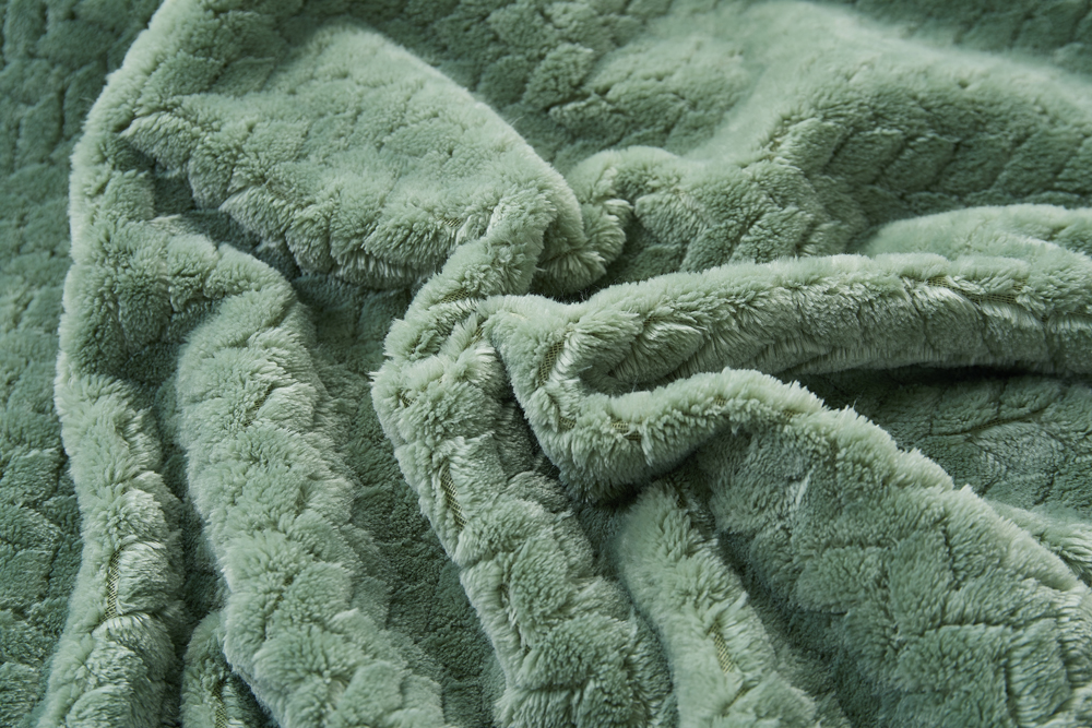 Плед Embossed Leon 160x200 см зеленый La Nuit