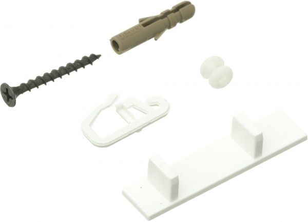 Комплект фурнітури ОМіС до стельового карнизу ОМ2 набірний 300 см білий 