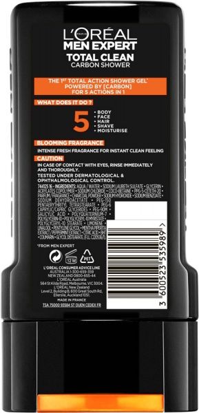 Гель для душу L'Oreal Paris Men Expert Total Clean 5 в 1 300 мл
