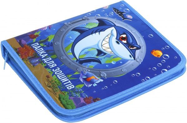 Папка для тетрадей B-5 на молнии 2252514096019 Shark