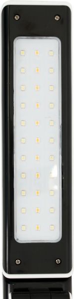 Настільна лампа офісна Oasis акумуляторна 3.3 Вт чорно-білий MZX-681 white black 