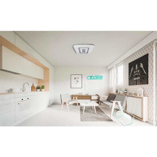 Світильник світлодіодний Estares Quadron Double з пультом ДК 90 Вт білий 3000-6000 К 