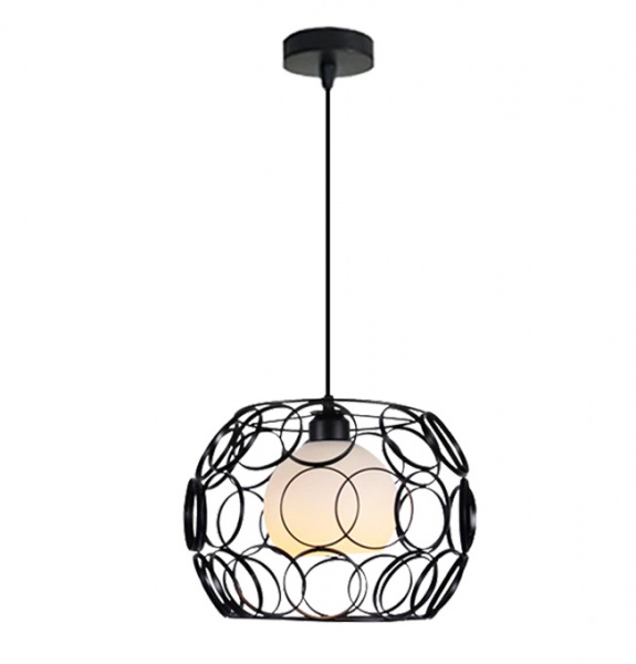 Підвіс Focus Light 1x60 Вт E27 чорний матовий 9124/1 black 