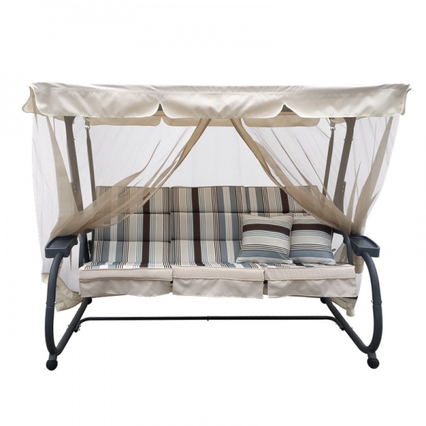 Гойдалка з навісом Mirpol INES з москітною сіткою 215х130х170 см