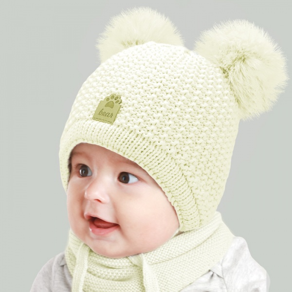 Шапка унісекс Elf-kids Дік р.44 молочний 