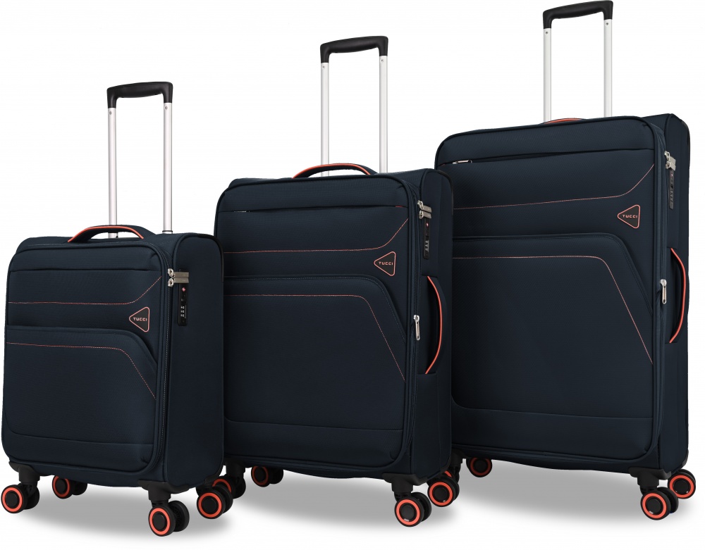 Валіза Tucci MS-3006 M 62 л синій