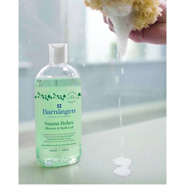 Гель для душа Barnangen Sauna Relax с экстрактом березы для жирной и комбинированой кожи 400 мл