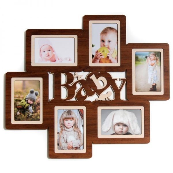 Рамка для фото 50х57 А ДВП, темне дерево 10x15 см коричневий 