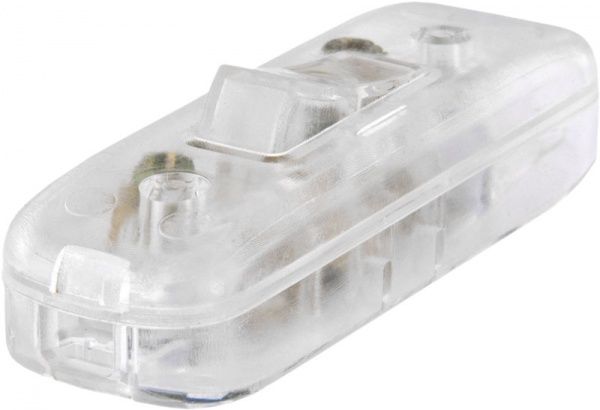 Вимикач для бра 129 250В прозорий 8536508000