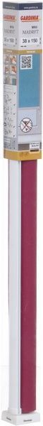 Ролета мини Gardinia Madryt 38x150 см бордовая 