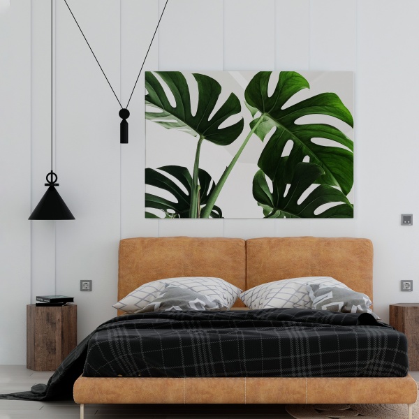 Картина на холсте Листья монстеры 110x80 см WS Holst 14082212 