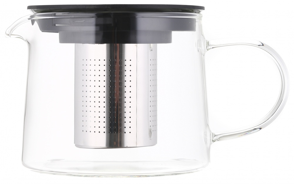 Чайник заварочный Flamberg Greenwich 600 мл черный с прозрачным