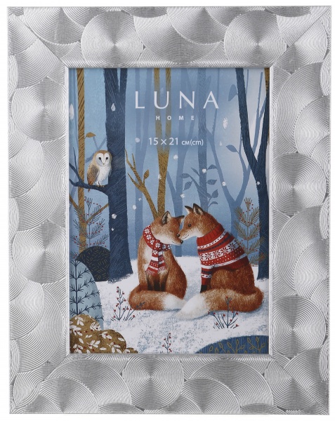 Рамка для фото Luna ЕА-01858 1 фото 15x21 см срібний 