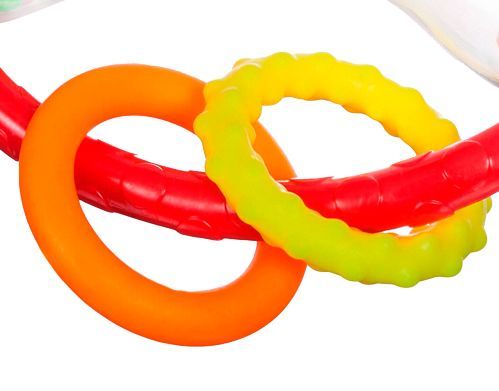 Брязкальце-прорізувач Bebelino Гантелька з ручками