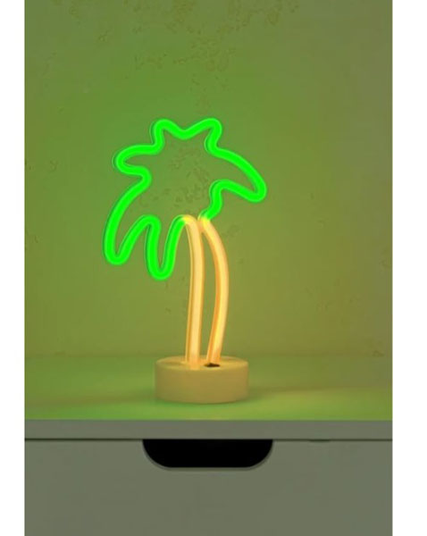 Настольная лампа Luna Neo Пальма 1x1,7 Вт без цоколя желто-зеленый