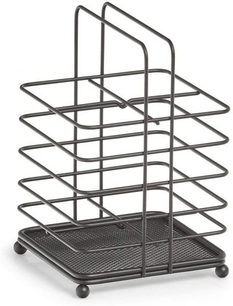 Держатель для кухонных принадлежностей 11,5x11,5x17,6 см черный металл Zeller