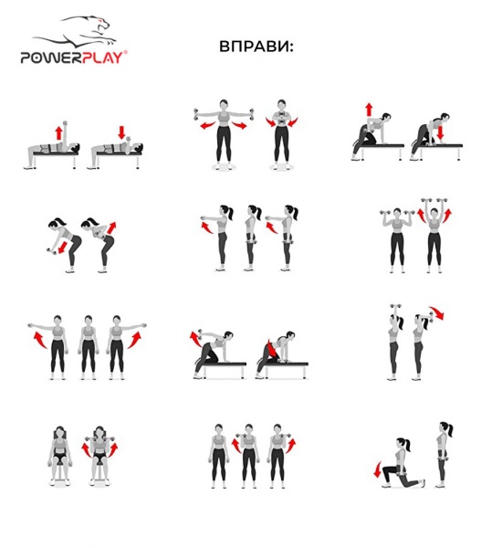 Гантель PowerPlay PP_4125_3kg 3 кг зелений 