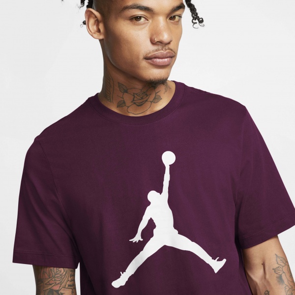 Футболка Jordan M J JUMPMAN SS CREW CJ0921-610 р.2XL бордовий