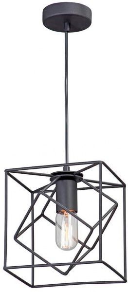 Люстра підвісна Vitaluce V4572-1/1S 1x60 Вт E27 матовий чорний 