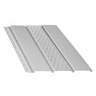 Панель софіт стельова Alta-Siding 270x3000 мм біла перфорована