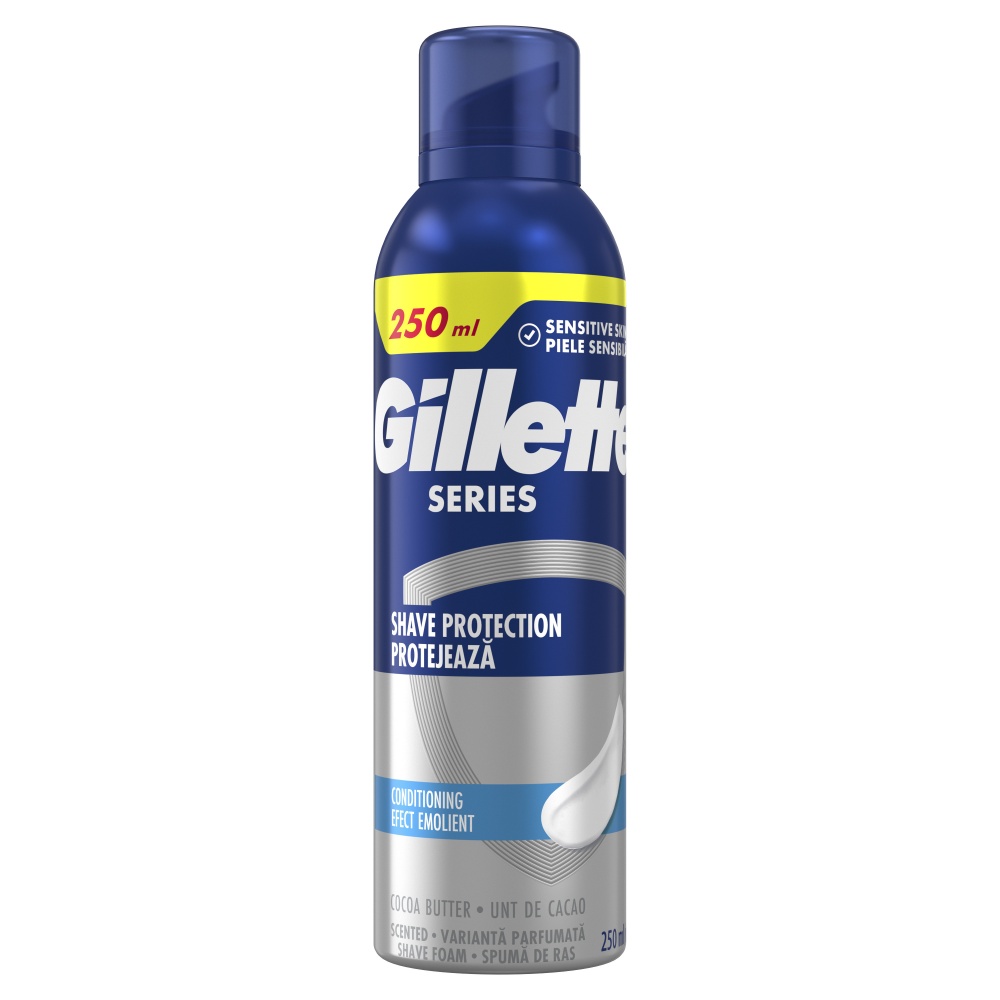 Пена для бритья GILLETTE Series Тонизирующая с маслом какао 250 мл