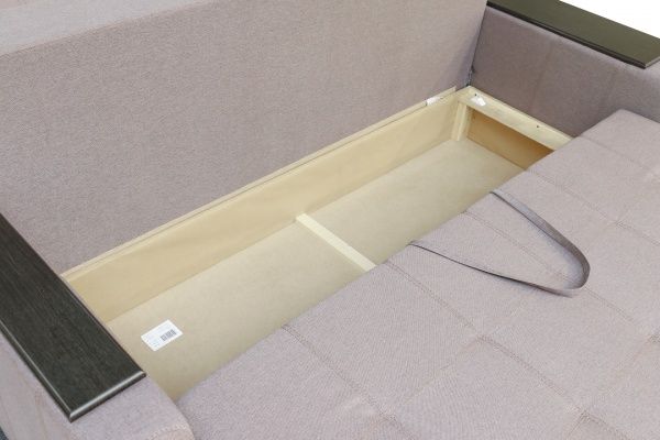 Диван прямий Кедр Плейн права ніша бежевий 2400x1030 мм