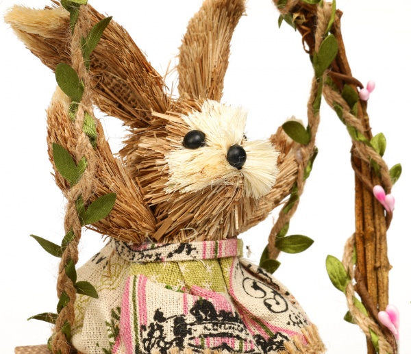 Декорація великодня Пара зайчиків на кечелі C740297B