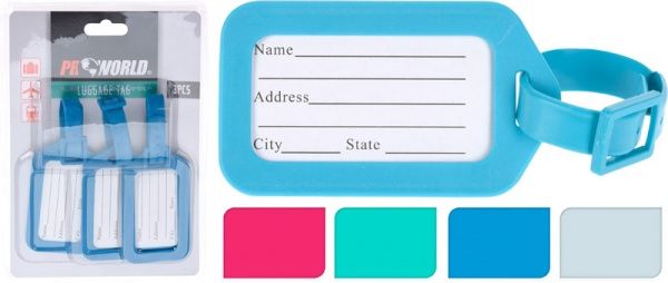 Набір бирок для валізи PROWORLD для валізи колір в асортименті 