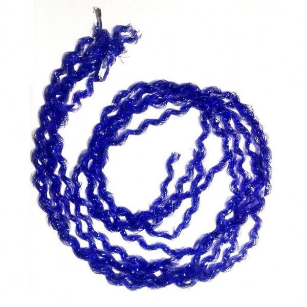 Гирлянда искусственная Змейка Синяя