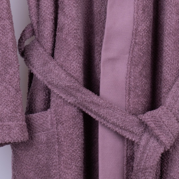 Халат махровый La Nuit Dusty Pink р. L розовая пудра 