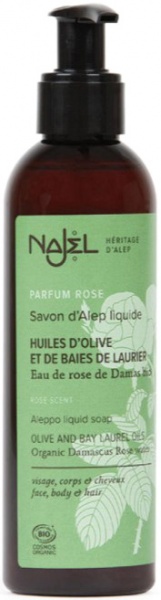 Мыло Najel жидкое алеппское с дамасской розой 200 мл 1 шт./уп.
