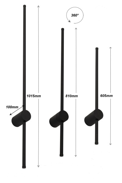 Бра Berger 1xчерный 1037-WL-9 Black 