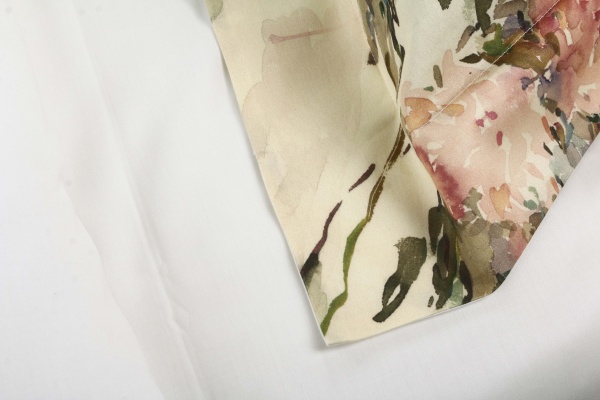 Комплект постільної білизни Nostalgia 2.0 білий із малюнком Decoflux 