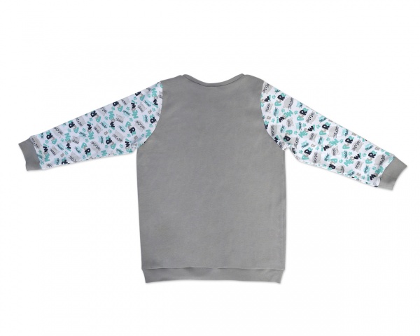 Піжама дитяча для хлопчиків WP Merchandise р.104–110 сірий із малюнком FWPPJP1CAT23GY110 