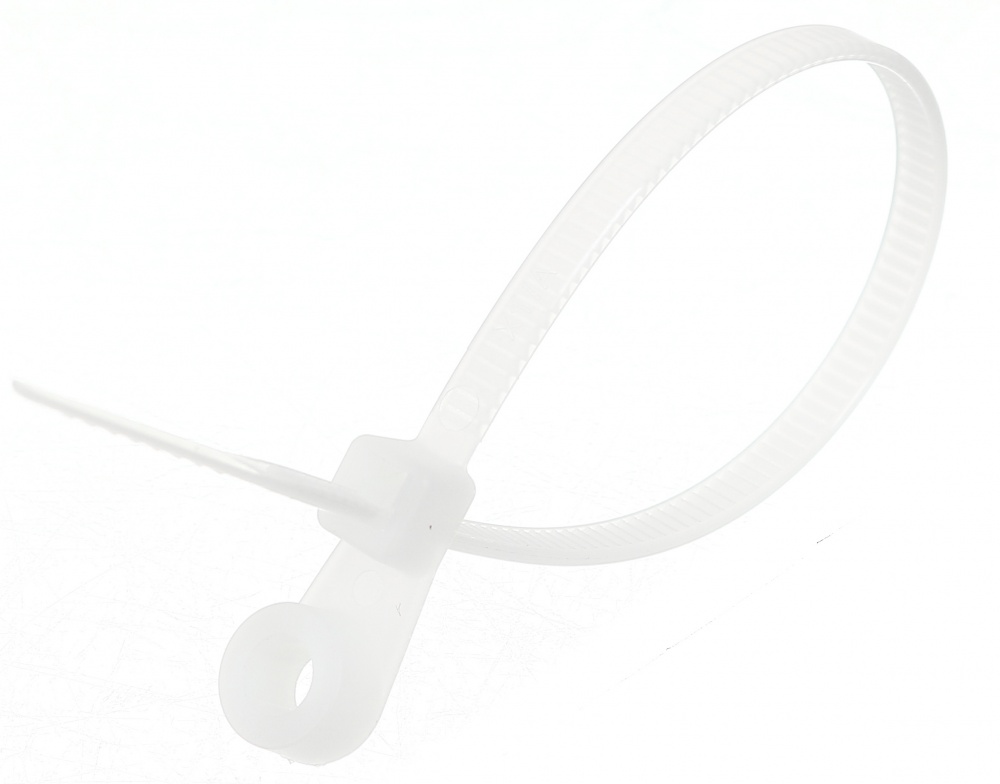 Стяжка кабельная с кольцом HausMark 3,5х150 мм 100 шт. белый