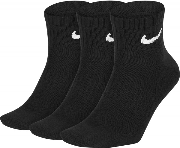 Шкарпетки Nike U EVERYDAY LTWT ANKLE 3PR SX7677-010 р.XL чорний
