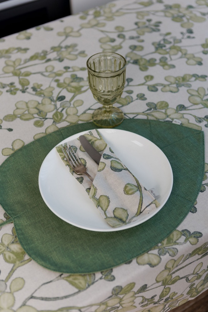 Сет двосторонній La Nuit БОТАНІКА 35x45 см зелений