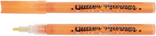 Глітер STA 1152 з блискітками STA1152-GF04 помаранчевий неоновий 