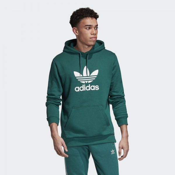 Джемпер Adidas TREFOIL HOODIE EJ9681 р. 2XL зелений