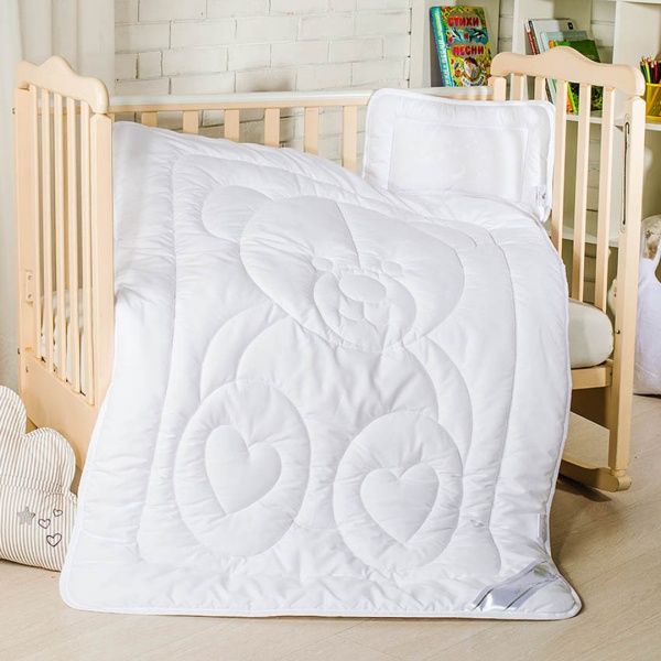 Набор Мишка: одеяло 100х135 см + подушка 40х60 см IDEIA белый 8000012824 